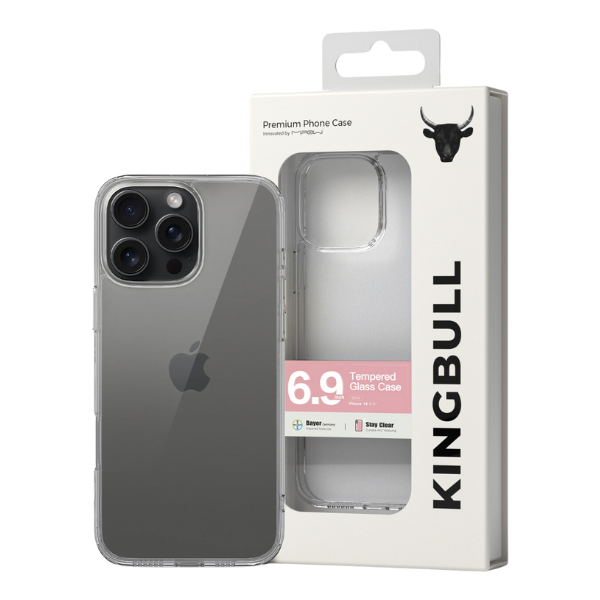 Ốp lưng trong suốt iPhone 16 Pro Max Mipow Tempered Transparent Case PS16D-CR