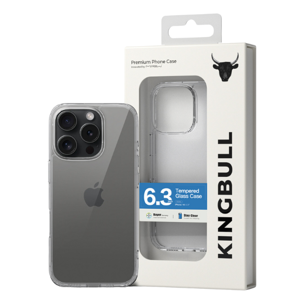 Ốp lưng trong suốt iPhone 16 Pro Mipow Tempered Transparent Case PS16B-CR