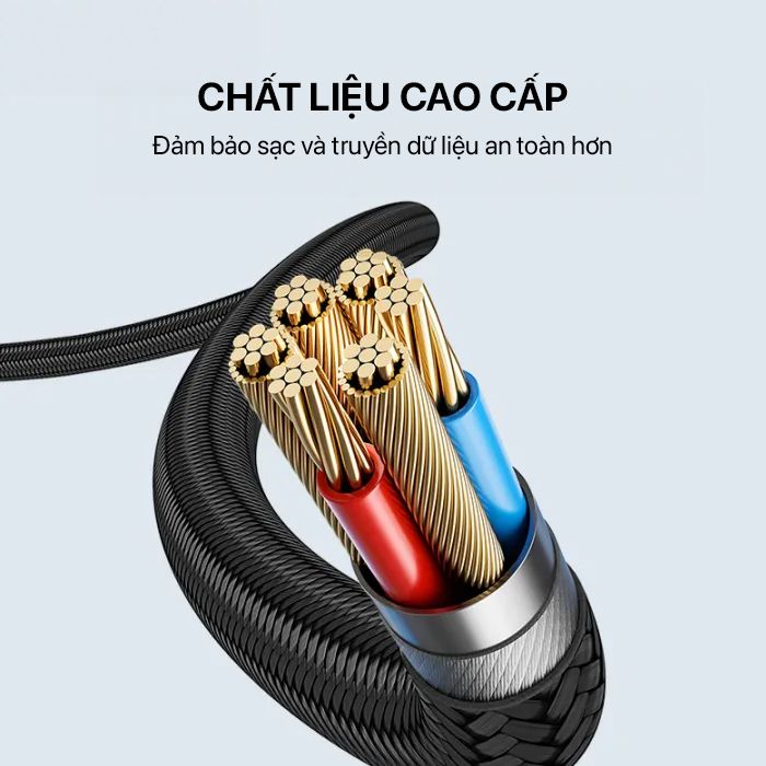 Cáp sạc Philips DLC9102 Type C to Type C, 2M, DIGITAL DISPLAY, 100W(MAX)