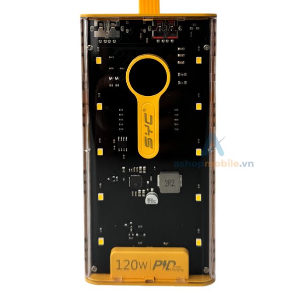 Pin dự phòng sạc nhanh SYC PowerBank 20.000mAh 120W S144 Pin dự phòng sạc nhanh SYC PowerBank 20.000mAh 120W S144