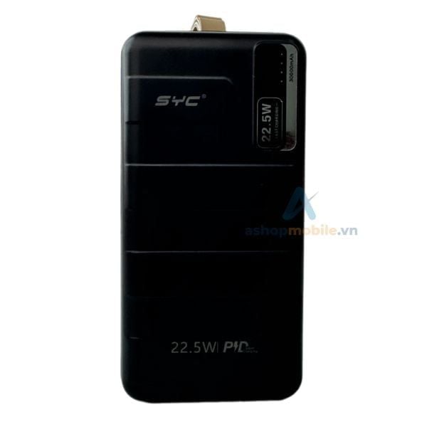 Pin dự phòng sạc nhanh SYC PowerBank 30.000mAh 22.5W S141