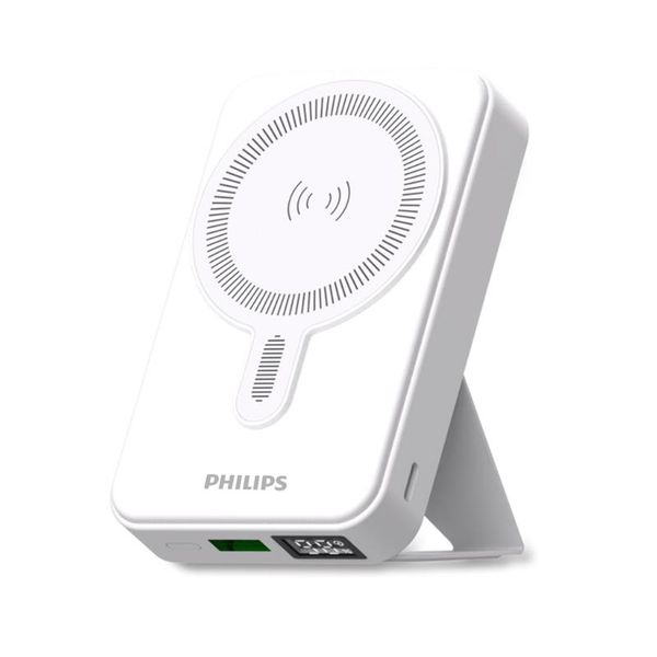 Sạc dự phòng Magnetic có chân chống Philips DLP9859 10,000mAh màu Trắng