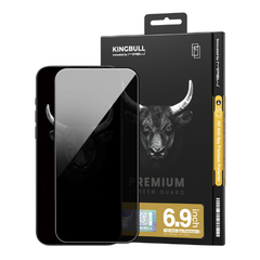 Kính cường lực chống nhìn trộm iPhone 16 Pro Max Mipow Kingbull HD Anti-Spy Premium Silk BJ608-BK