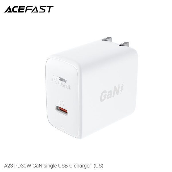 Củ sạc ACEFAST GaN PD3.0 30W 1 cổng USB-C (US) – A23