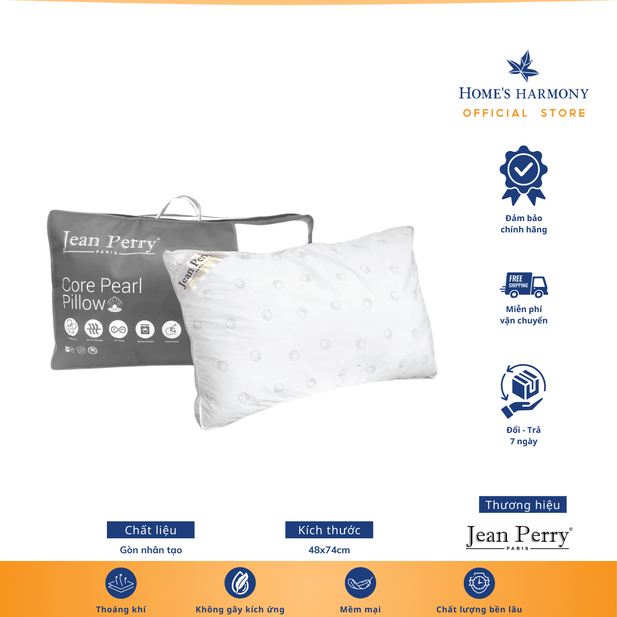  Gối nằm Gòn Jean Perry Core Pearl 