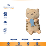  Gấu Bông Mèo Ôm Cá - Nhiều Mẫu Cotton Soft, kích thước 65cm 