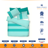  Bộ drap, áo gối kèm mền chần Micro Satin Novelle Home Urban Westin Stripe 