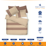  Bộ drap, áo gối kèm mền chần Micro Satin Novelle Home Urban Westin Stripe 