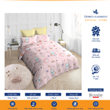  Bộ drap, áo gối kèm mền chần Cotton tổng hợp Novelle Home Silky Cotton 