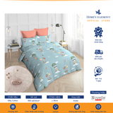  Bộ drap, áo gối kèm mền chần Cotton tổng hợp Novelle Home Silky Cotton 