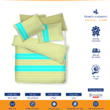  Bộ drap, áo gối kèm mền chần Micro Satin Novelle Home Urban Westin Stripe 
