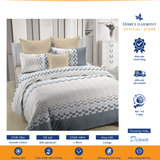  Bộ drap, áo gối kèm mền chần Cotton tổng hợp Diana Aspen 