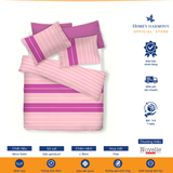 Bộ drap, áo gối kèm mền chần Micro Satin Novelle Home Urban Westin Stripe 