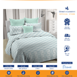  Bộ drap, áo gối kèm mền chần Cotton tổng hợp Diana Aspen 