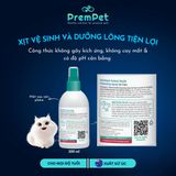  Xịt Vệ Sinh - Aristopet - Làm Sạch Và Dưỡng Lông Tiện Lợi - cho Mèo - Chai 250ml 
