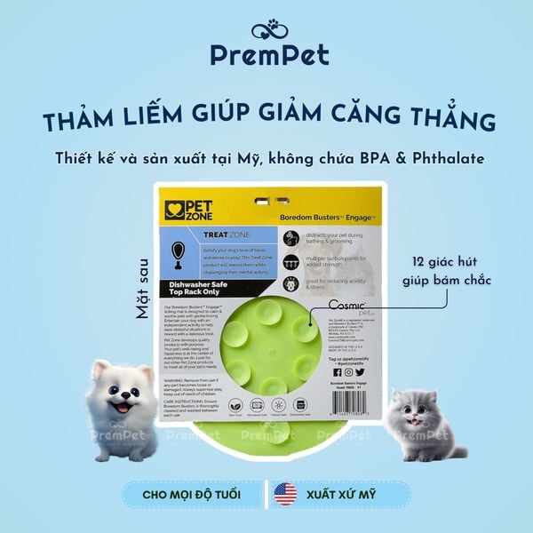  Thảm Liếm - Pet Zone - Giúp Giảm Căng Thẳng - cho Chó Mèo 