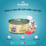  Pate - Cat's Taste - Vị Cá Ngừ Kết Hợp Nhiều Loại Thịt - cho Mèo - Hộp 85g 