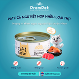  Pate - Cat's Taste - Vị Cá Ngừ Kết Hợp Nhiều Loại Thịt - cho Mèo - Hộp 85g 