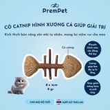  Cỏ Catnip Hình Xương Cá - CC Pet - Vui Chơi Giải Trí cho Mèo - Kích thước 8x4cm 