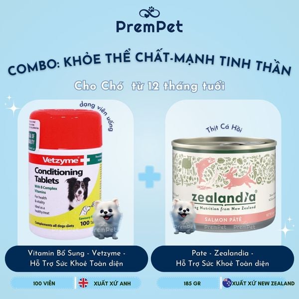  Combo Khỏe Thể Chất - Mạnh Tinh Thần cho Chó Trưởng Thành 