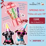  Spring Box 5in1 - Súp Thưởng - Chogong 5km Stick - Hỗ Trợ Sức Khoẻ Toàn Diện - cho Chó - Hộp 5 thanh, 5 màu 5 vị, 14g/thanh 