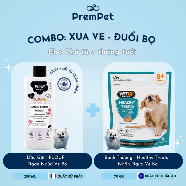  Combo Xua Ve - Đuổi Bọ cho Chó từ 3 tháng tuổi 