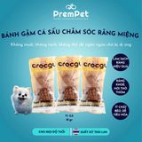  Bánh Gặm Hình Cá Sấu - Crocgy - Chăm Sóc Răng Miệng - Vị Sữa/Gà/Diệp lục - cho Chó - Bánh 18g 
