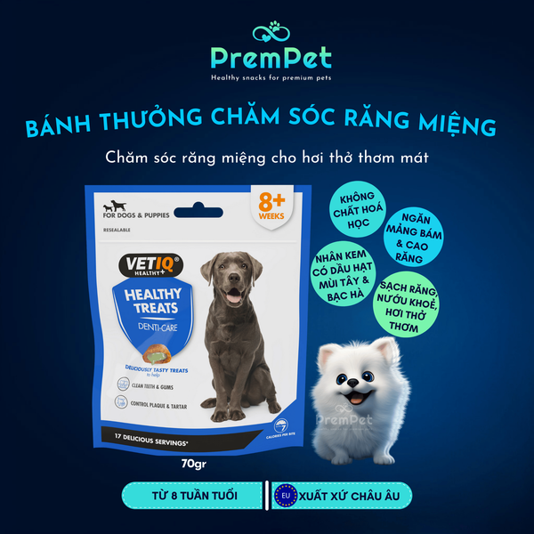  Bánh Thưởng - Healthy Treats - Chăm Sóc Răng miệng & Hơi Thở - cho Chó - Túi 70g 