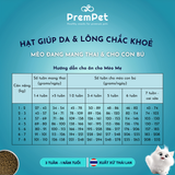  Thức Ăn Hạt - Kaniva - Giúp Da Lông Khỏe Mạnh - Vị Gà & Cá Hồi - cho Mèo Mẹ & Mèo Con - Túi 370g 