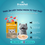  Thức Ăn Ướt - Lifemate - Kết Hợp Từ Các Loại Thịt Cá và Hải Sản - cho Mèo - Túi 60/70g 