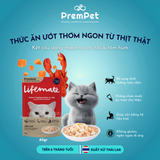  Thức Ăn Ướt - Lifemate - Kết Hợp Từ Các Loại Thịt Cá và Hải Sản - cho Mèo - Túi 60/70g 