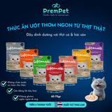  Thức Ăn Ướt - Lifemate - Kết Hợp Từ Các Loại Thịt Cá và Hải Sản - cho Mèo - Túi 60/70g 