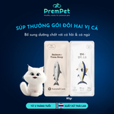  Súp Thưởng - Natural Core - Vị Cá Hồi & Cá Ngừ - cho Mèo - Dạng Gói Đôi 80g (40gx2) 
