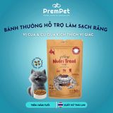  Bánh Thưởng - Pramy - Giúp Làm Sạch Răng & Bổ Sung Dinh Dưỡng - Nhiều Vị - cho Mèo - Túi 50g 