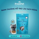  Bánh Thưởng - Pramy - Giúp Làm Sạch Răng & Bổ Sung Dinh Dưỡng - Nhiều Vị - cho Mèo - Túi 50g 