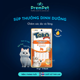  Súp Thưởng - Toro Plus - Chăm Sóc Da & Lông - Vị Cá Ngừ & Tôm Hùm - cho Mèo - Thanh/Túi 