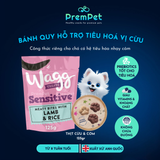  Bánh Thưởng - Wagg - Hỗ Trợ Tiêu Hoá - Vị Thịt Cừu & Cơm - cho Chó - Túi 125g 