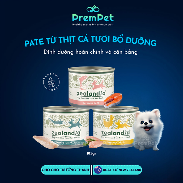  Pate - Zealandia - Từ Thịt & Cá Tươi - cho Chó - Hộp 185g 