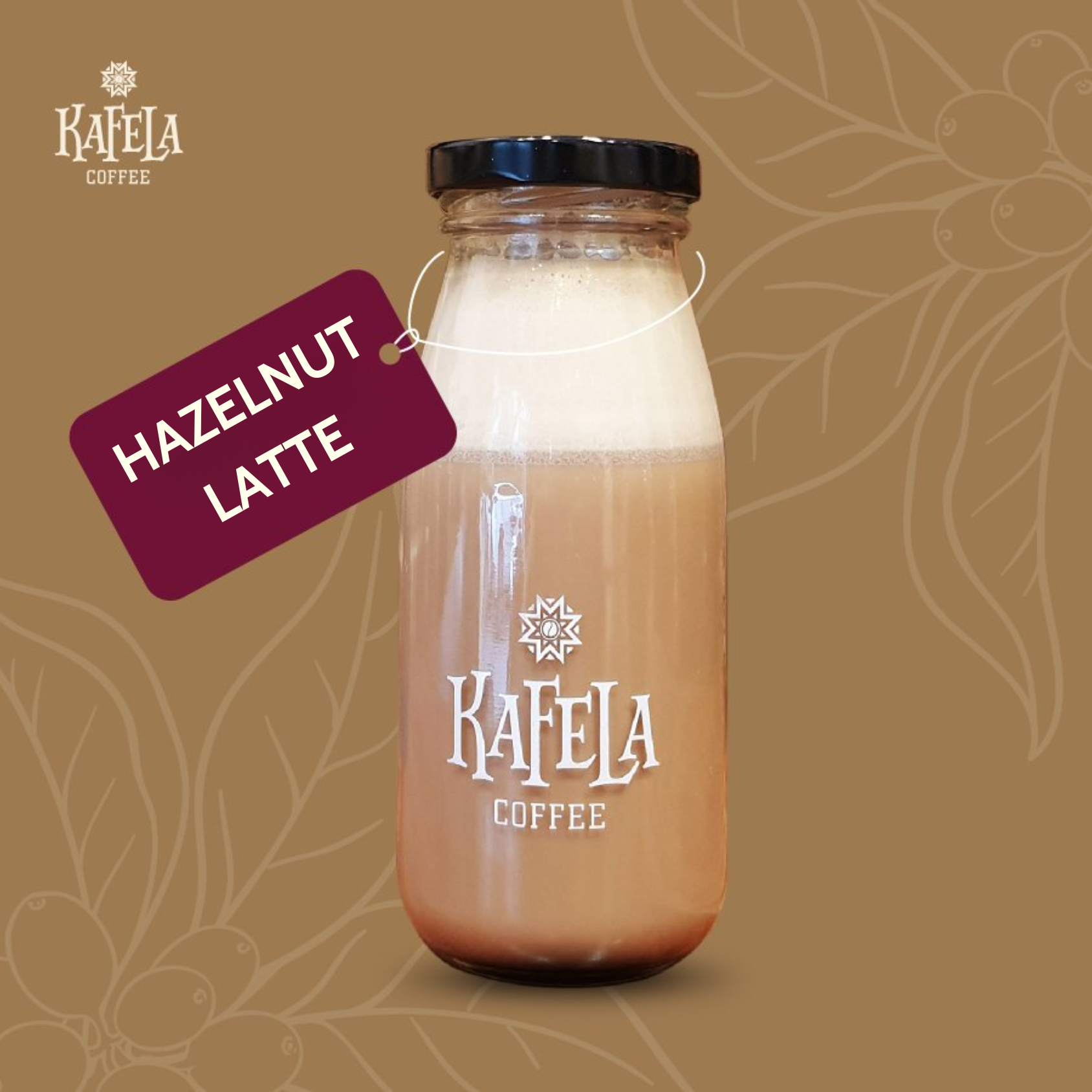  #3 Cà phê Hazelnut Latte - Chai 250ml 