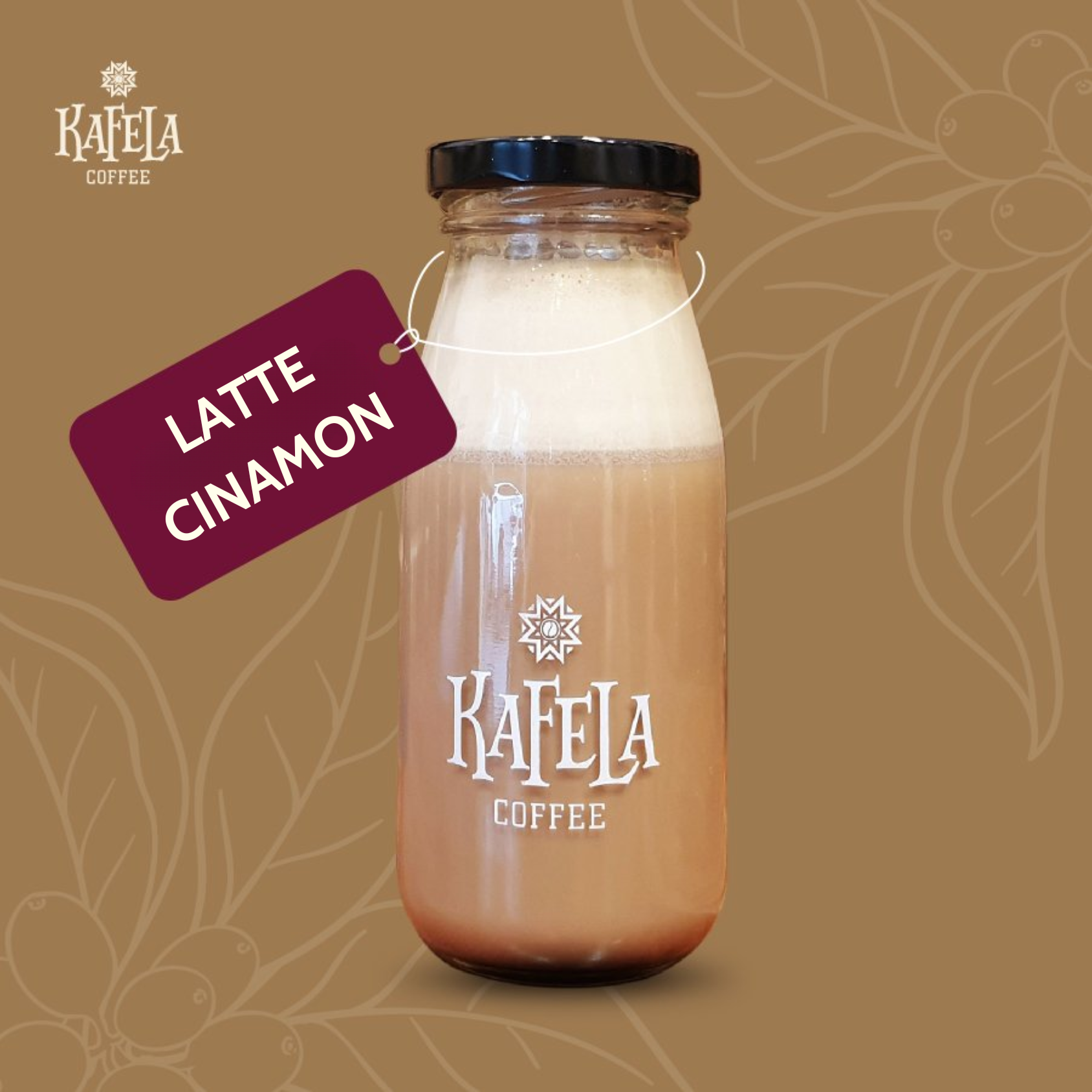  #3 Cà phê Latte Cinamon - Chai 250ml 