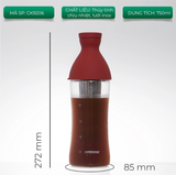  Bình ủ thủy tinh ngâm lạnh Cà phê cold brew, trà, detox 3 màu Cafede Kona 