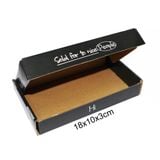  Hộp nắp gài 3 lớp 18x10x3cm in offset trắng đen 