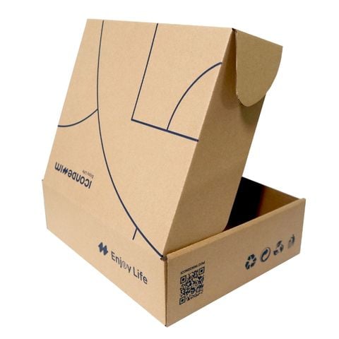  Hộp carton nắp gài có in 24x20x7 cm D8 tại TPHCM - Giá cho SL 5000c 