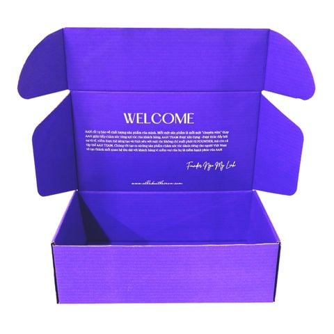  Hộp carton nắp gài in 2 mặt 27x20x11 cm D8 tại TPHCM 