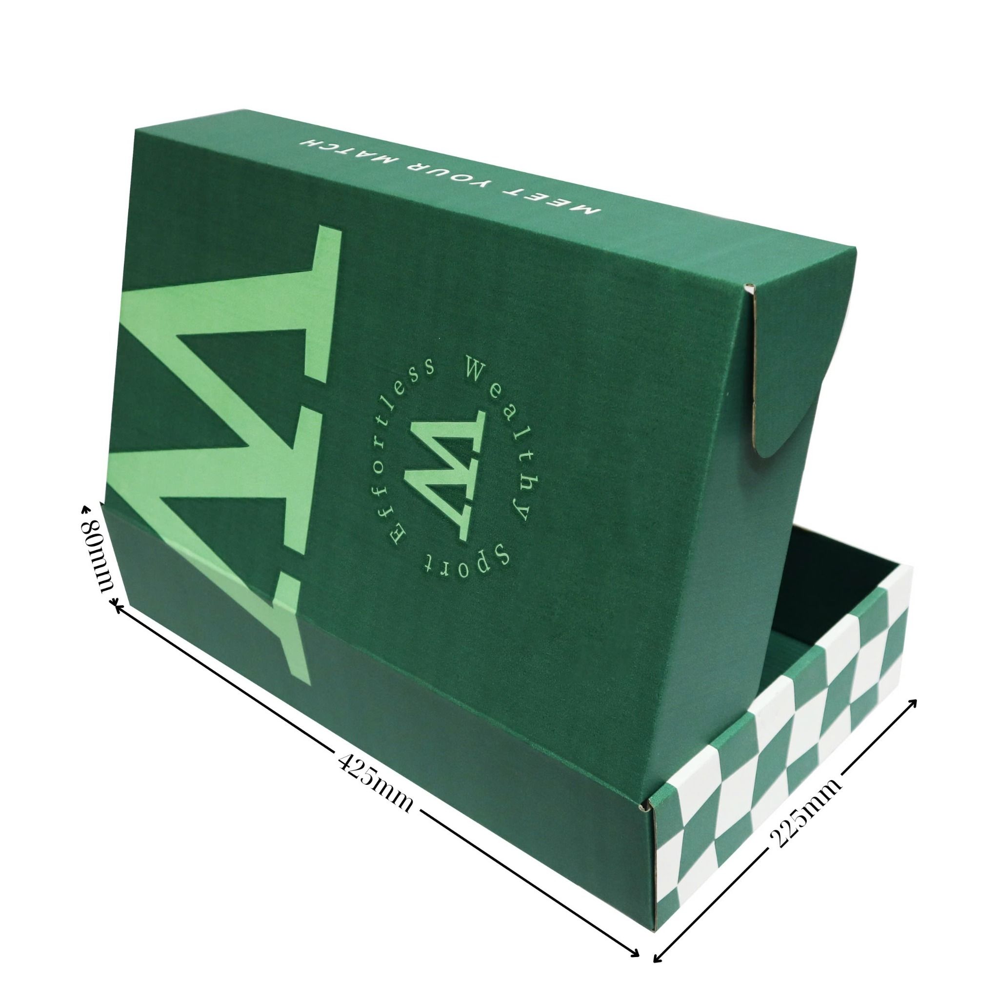  Hộp carton nắp gài in flexo 42.5x22.5x8cm phủ nền màu đẹp, chất lượng 
