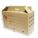  Thùng carton quai xách đựng gà 60x25x38 QX1 