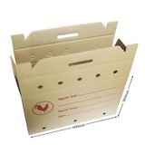  Thùng carton quai xách đựng gà 60x25x38 QX1 