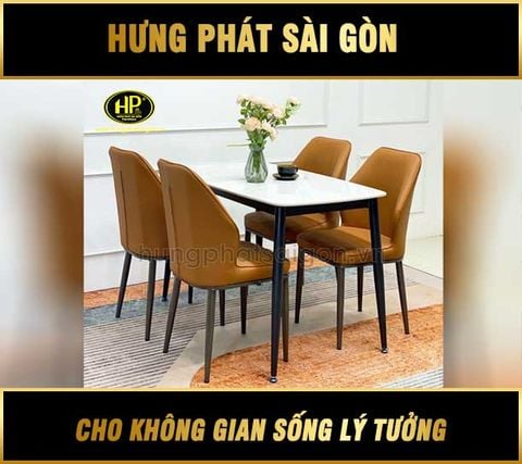 Bộ Bàn Ghế Ăn Mặt Đá Ceramic BA-27