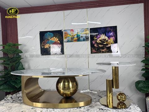 Bàn Sofa Mặt Đá Hiện Đại TNM-03