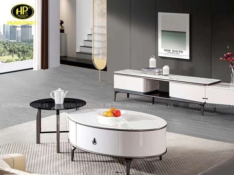 Bàn Sofa Đôi Mặt Đá Hiện Đại G82